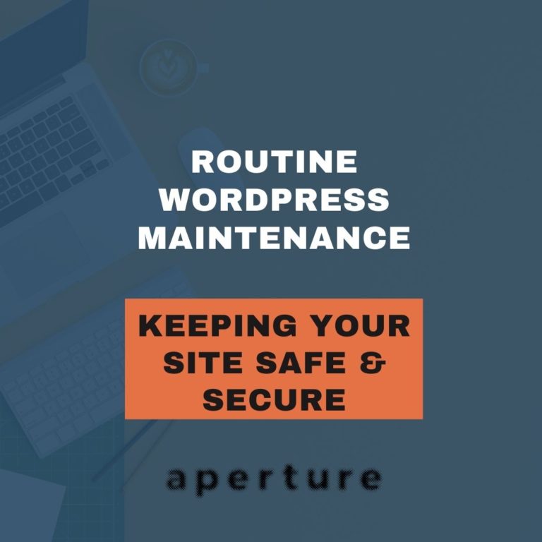 Routine WordPress Maintenance
