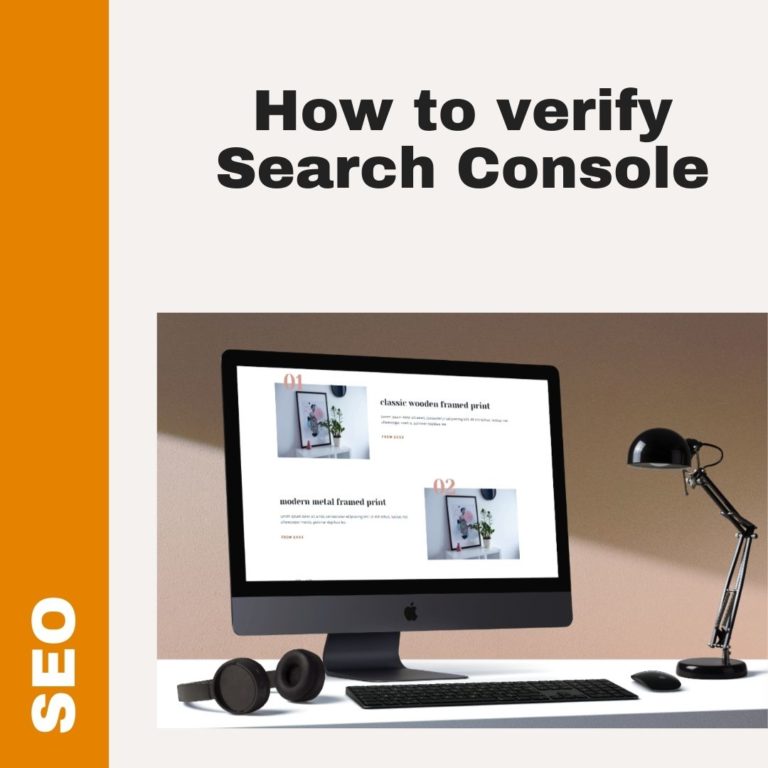 Verifying Google Search Console